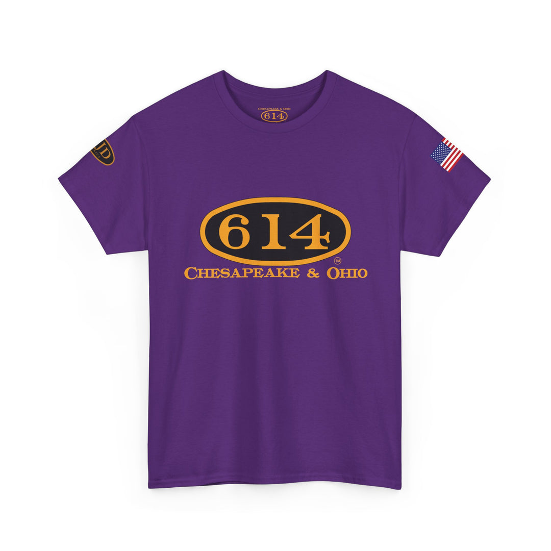 C&O 614 Steam Locomotive T‑Shirt — Thoroughbred Custom Artwork Design