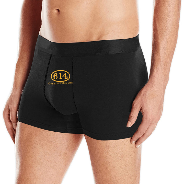 C&O 614 Number Plate Men's Boxer Briefs with Custom Waistband (L10)