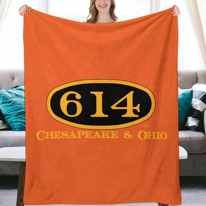 C&O 614 Flannel Blanket | 70 × 80 in