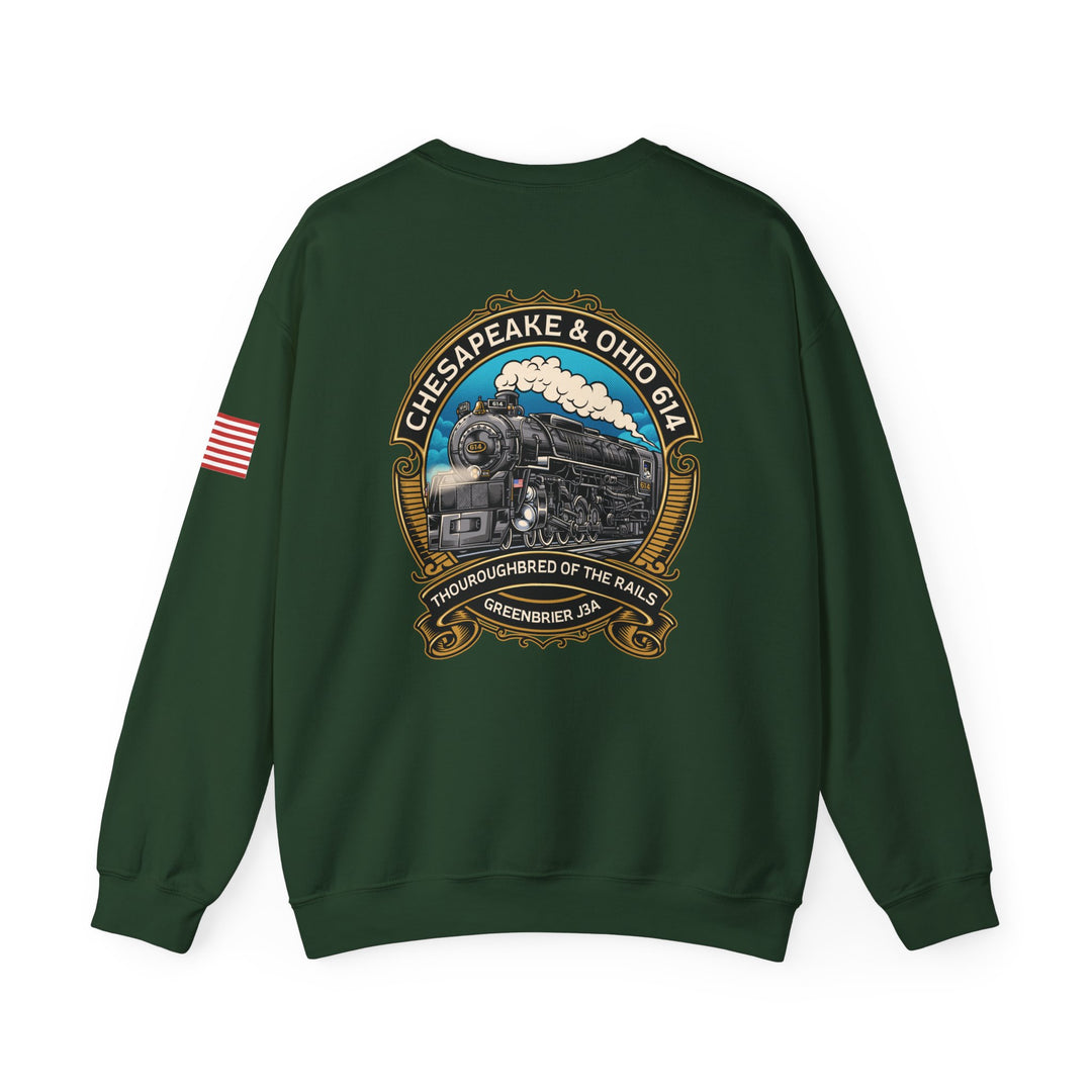 614 "Thoroughbred of The Rails" Heavy Blend™ Crewneck Sweatshirt