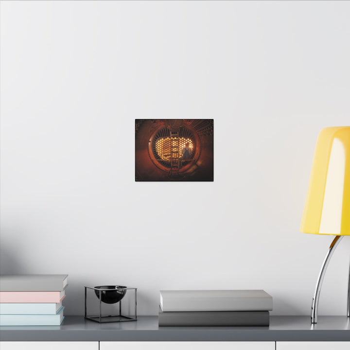 C&O 614 Firebox Canvas Wall Art