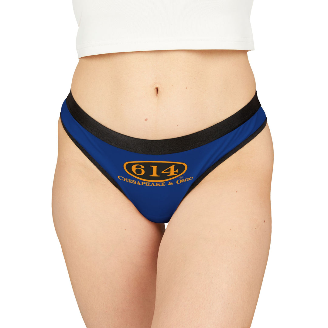 C&O 614 Women's Thong - Blue - Railroad Heritage Underwear
