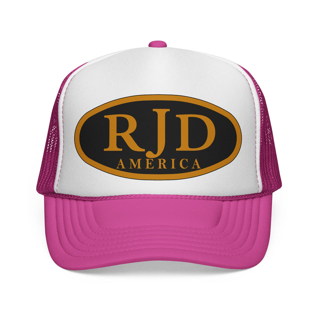 RJD America Retro Oval Logo Mesh Trucker Cap