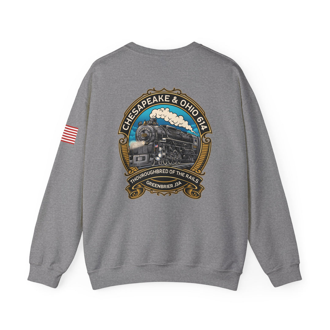 614 "Thoroughbred of The Rails" Heavy Blend™ Crewneck Sweatshirt