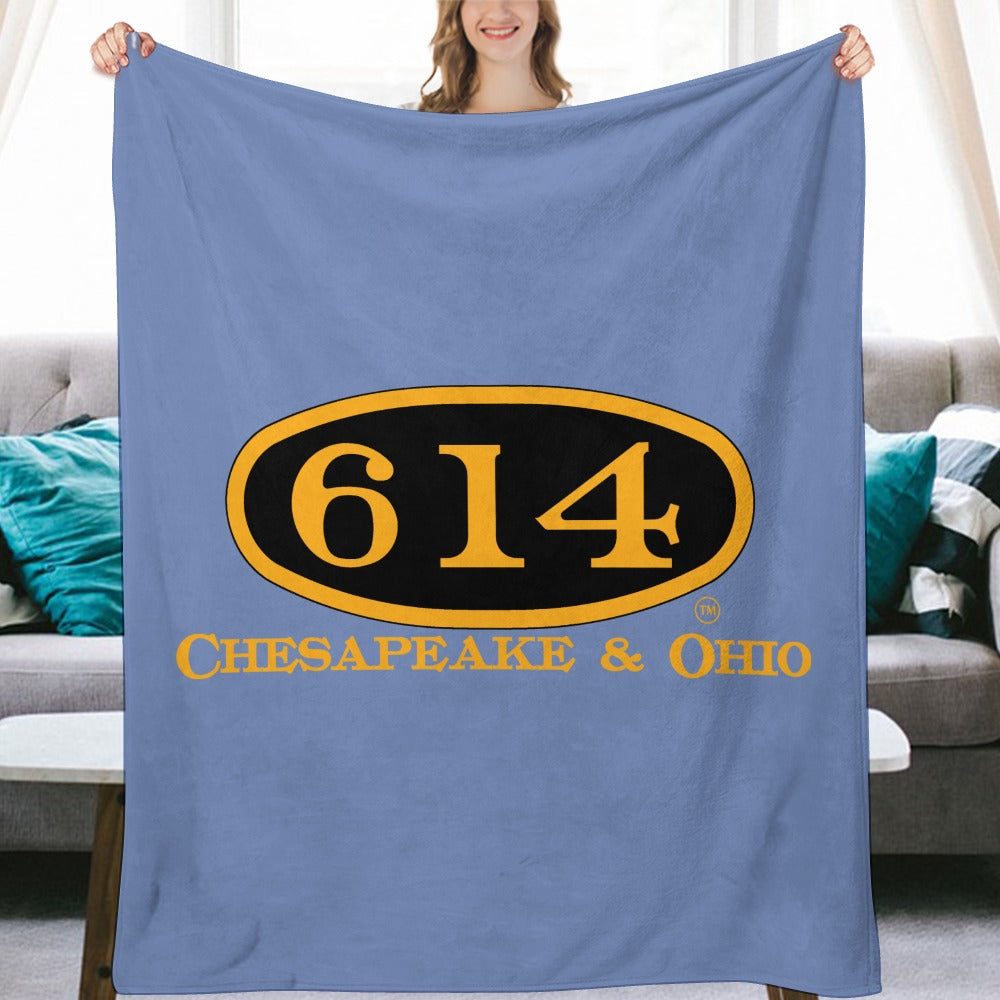 C&O 614 Flannel Blanket | 70 × 80 in