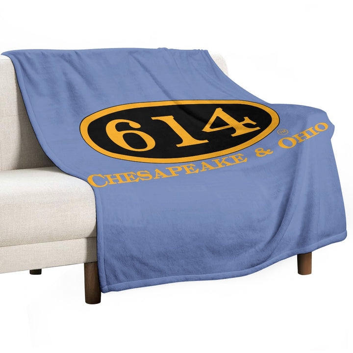 C&O 614 Flannel Blanket | 70 × 80 in