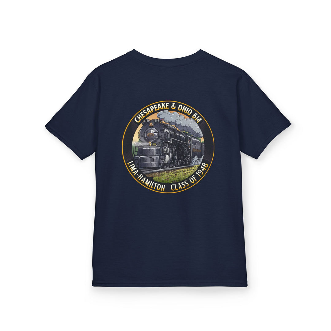 Kids Tee with C&O 614 Number Plate and Custom Artwork