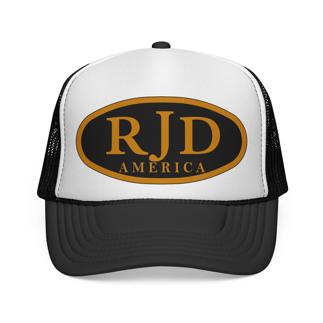 RJD America Retro Oval Logo Mesh Trucker Cap