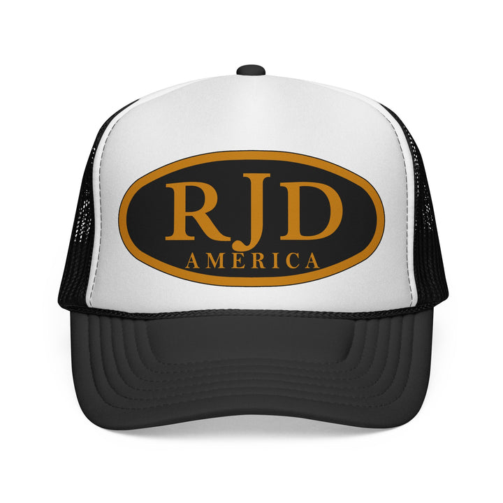 RJD America Retro Oval Logo Mesh Trucker Cap