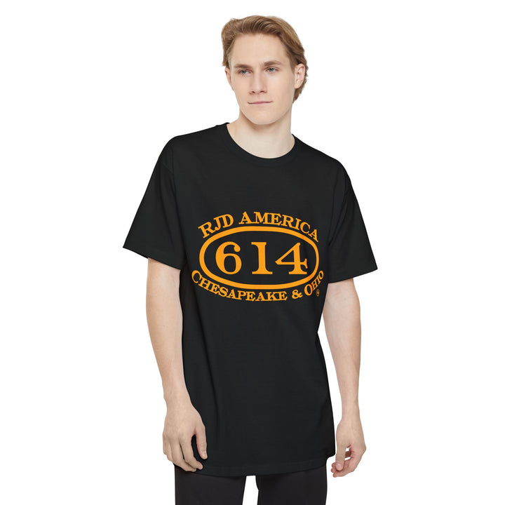 C&O 614 / RJD America - Big and Tall Size T-Shirt  with custom artwork on back
