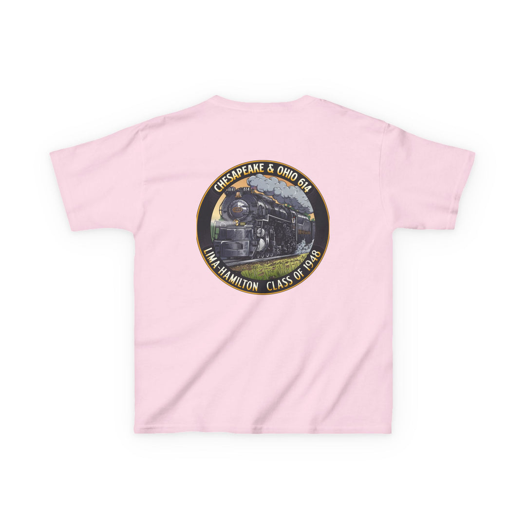 Kids Tee with C&O 614 Number Plate and Custom Artwork