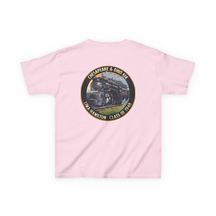 Kids Tee with C&O 614 Number Plate and Custom Artwork