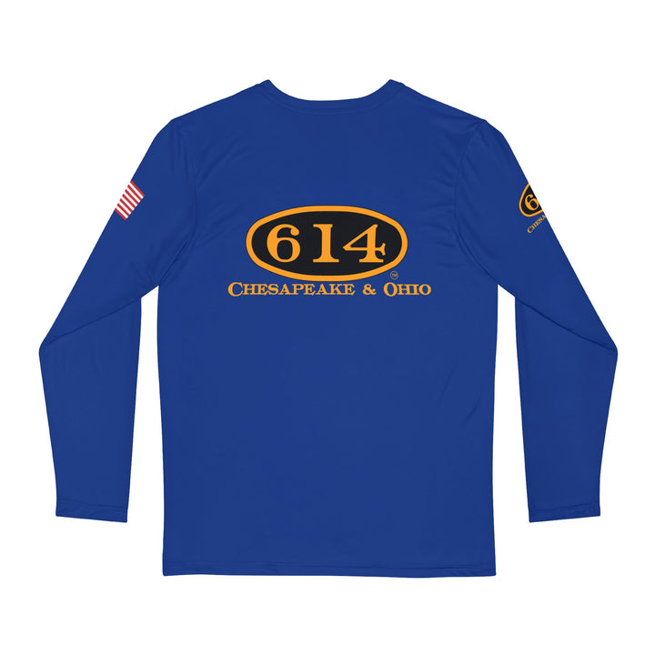 C&O 614 Number Plate Long Sleeve Shirt - BLUE