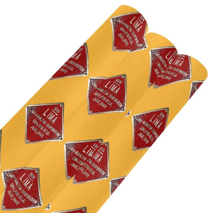 C&O 614 Builder's Plate Gift Wrapping Paper, 3-Roll Set