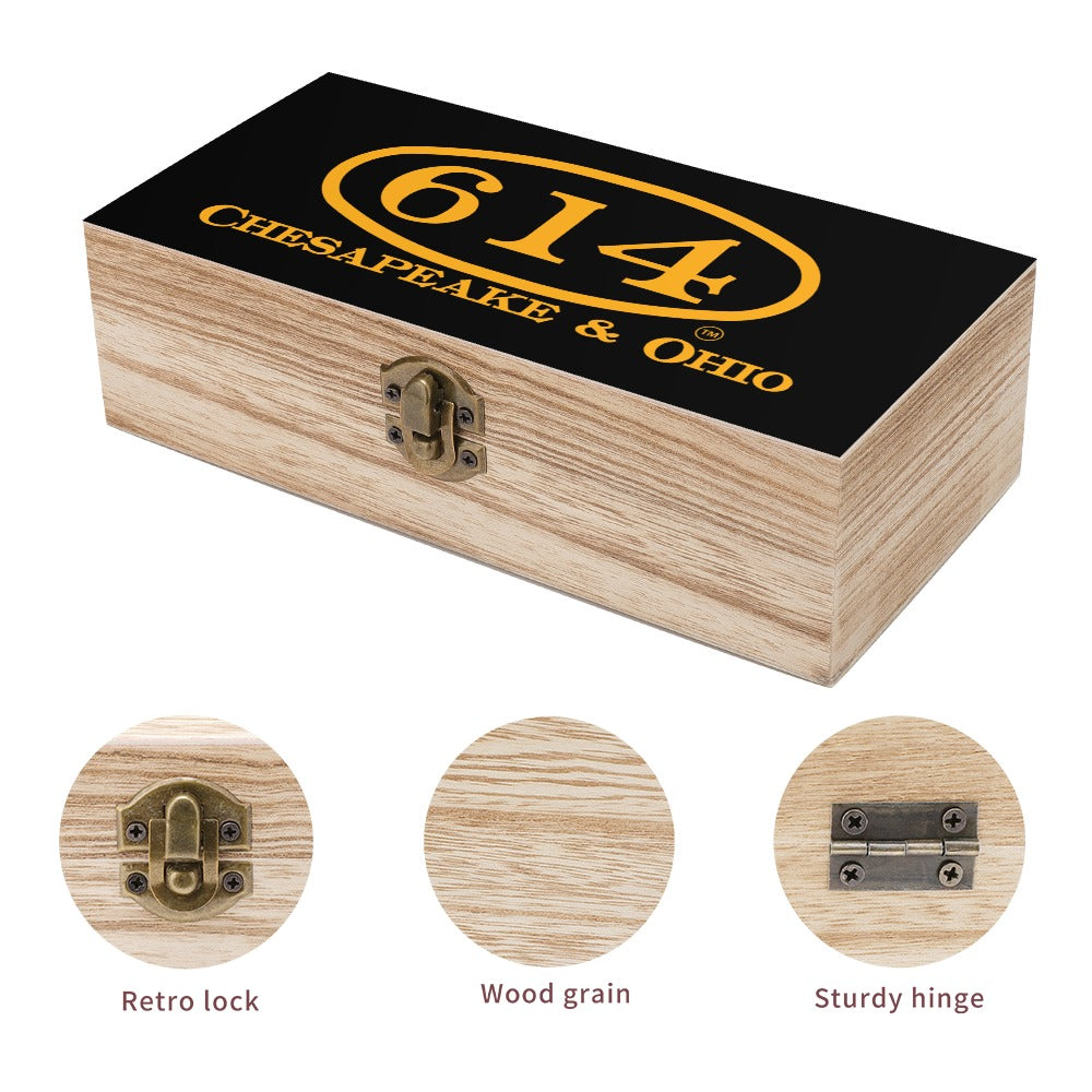 C&O 614 Wooden Keepsake Storage Box | Paulownia Wood