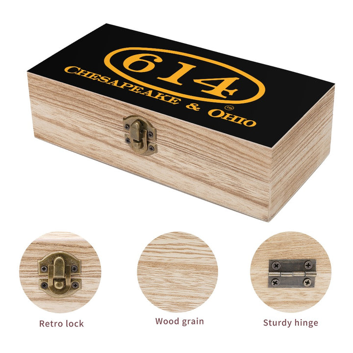C&O 614 Wooden Keepsake Storage Box | Paulownia Wood