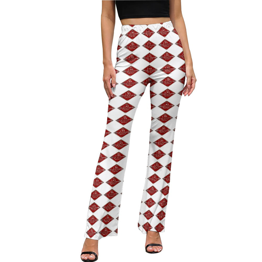 C&O 614 Builder's Plate Women's High-Waisted Flared Pants