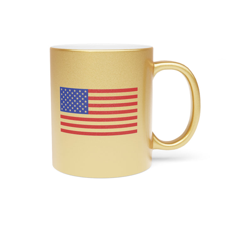 C&O 614 Metallic Mug — Silver/Gold Coffee Cup