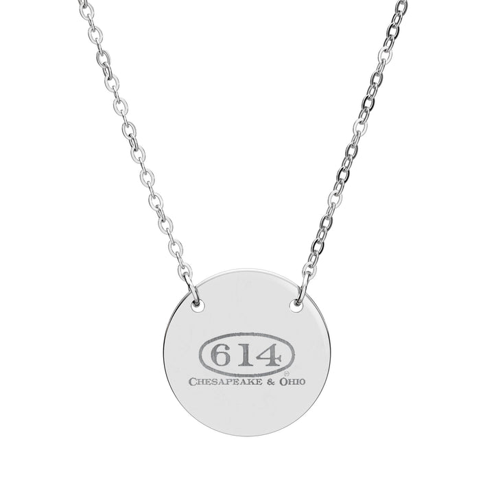 C&O 614 Engraved Circle Necklace