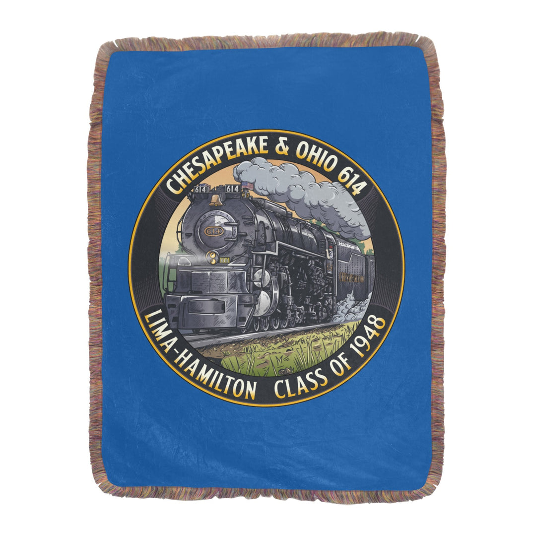 C&O 614 Class of 1948 Fringe Blanket | 60 × 80 in