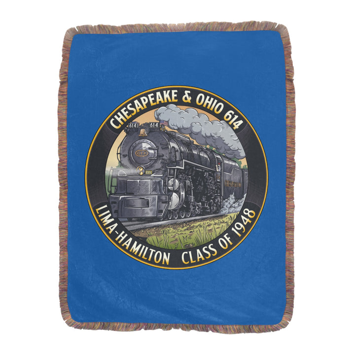 C&O 614 Class of 1948 Fringe Blanket | 60 × 80 in