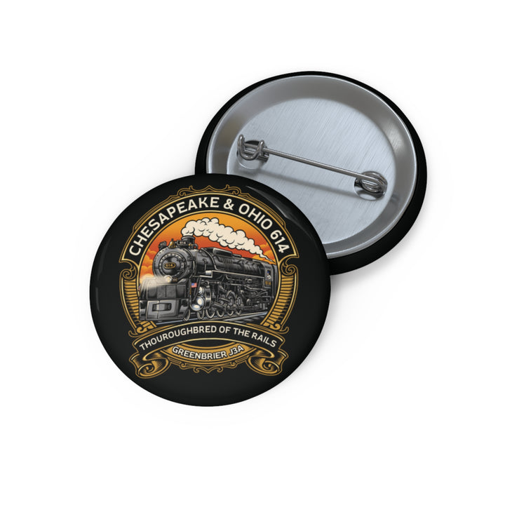 614 "Thoroughbred of the Rails" Custom Pin Button