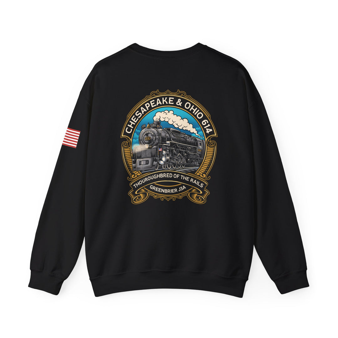 614 "Thoroughbred of The Rails" Heavy Blend™ Crewneck Sweatshirt