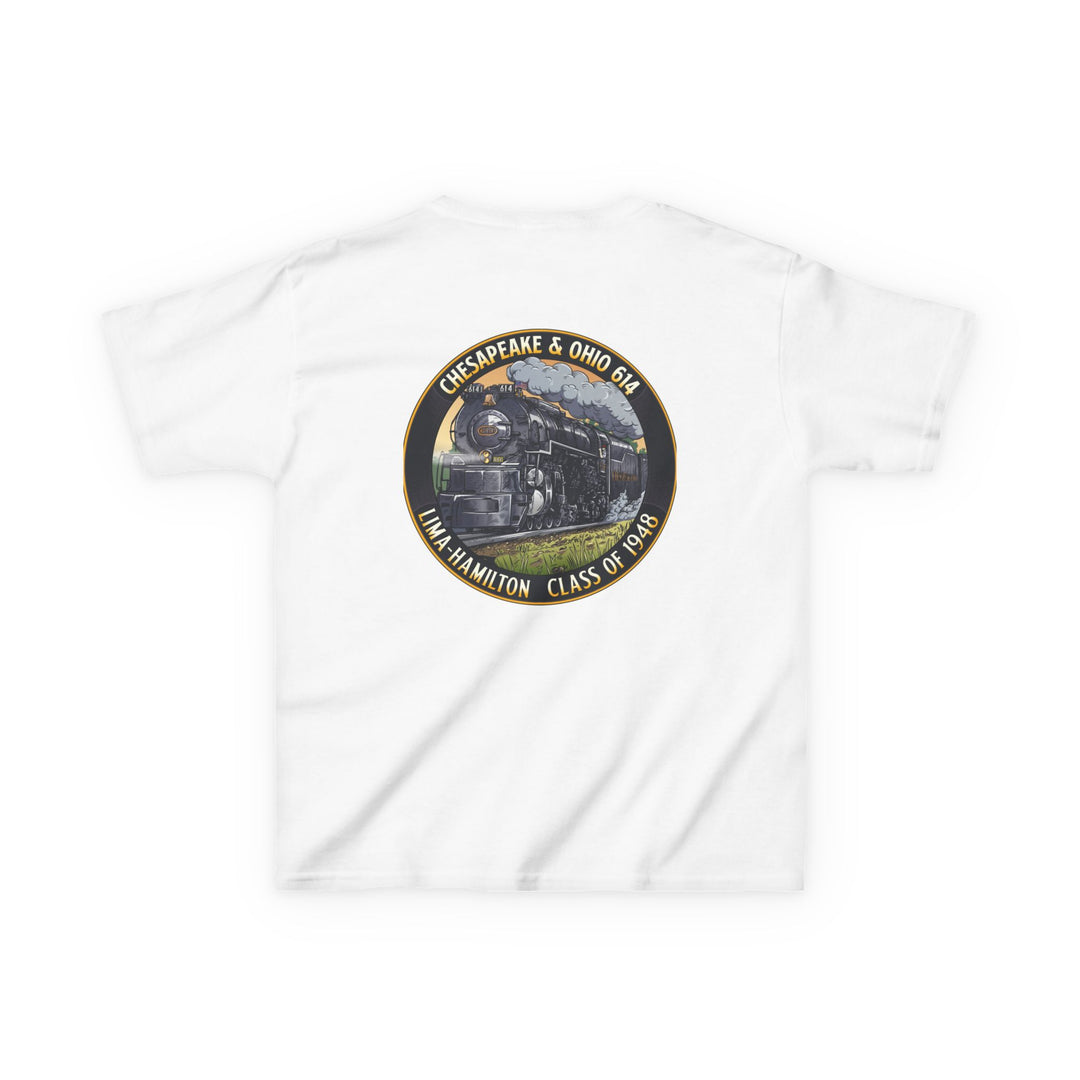 Kids Tee with C&O 614 Number Plate and Custom Artwork