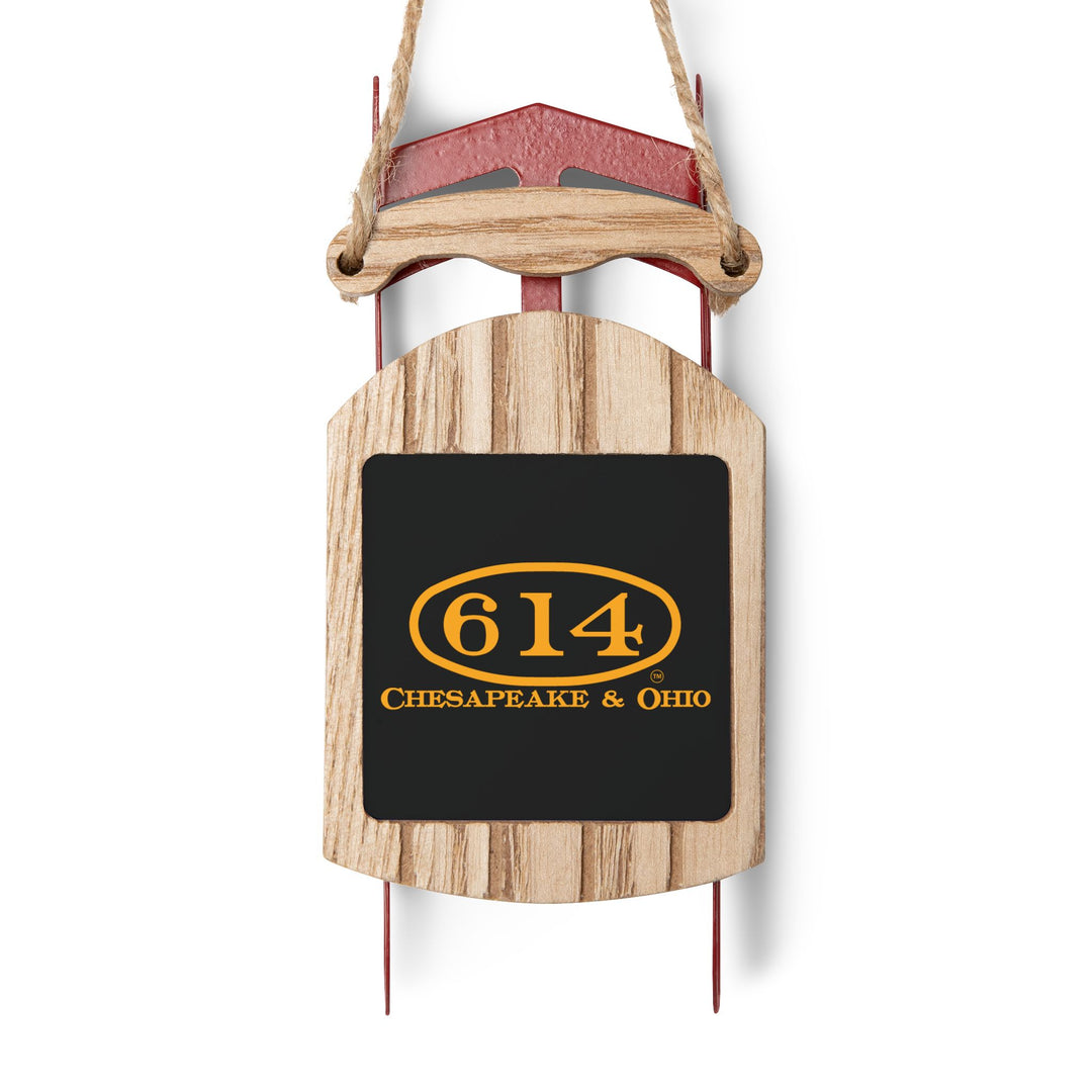 C&O 614 Sled Ornament