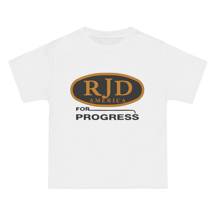 "RJD For Progress' T-Shirt - WHITE / NATURAL