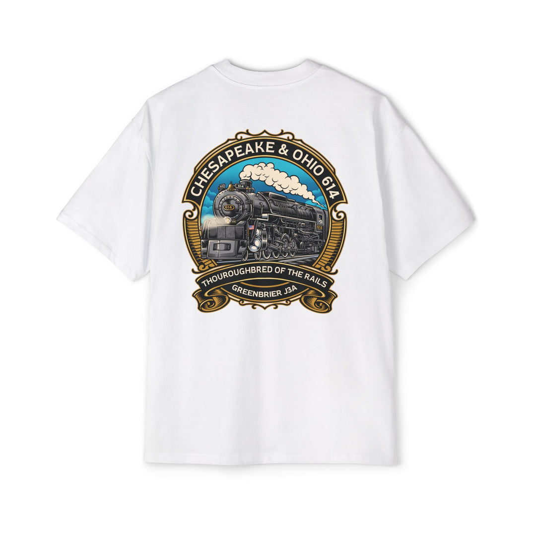 614 "Thoroughbred of The Rails" Men's Heavy Oversized Tee