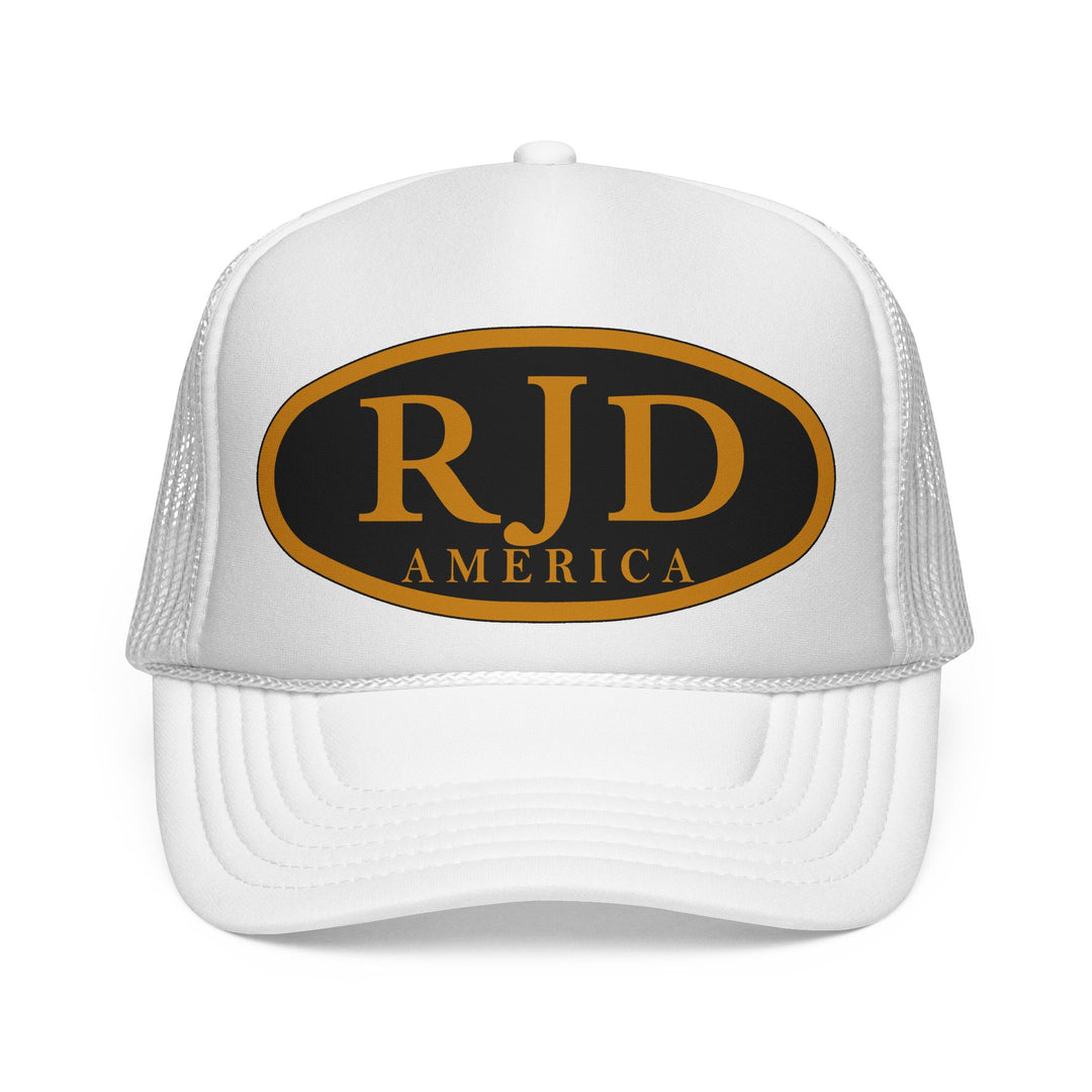 RJD America Retro Oval Logo Mesh Trucker Cap