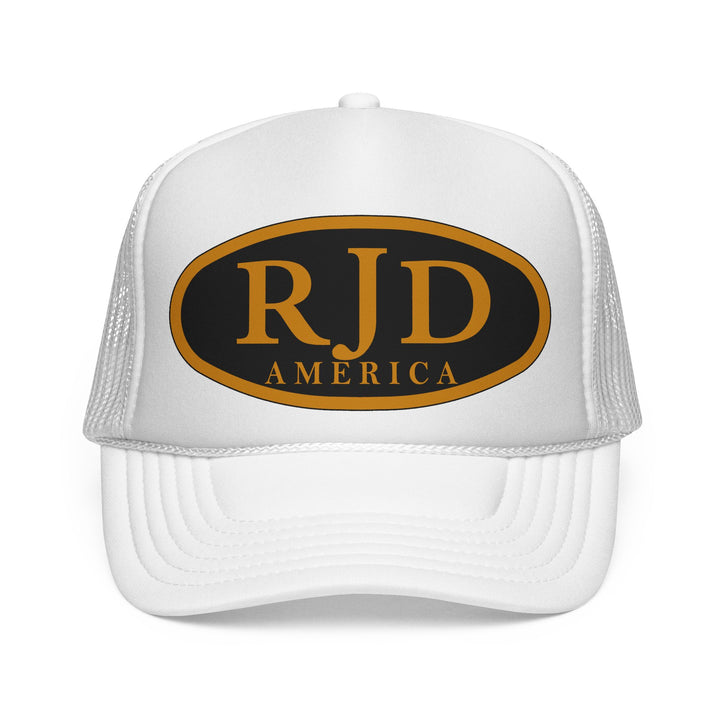 RJD America Retro Oval Logo Mesh Trucker Cap