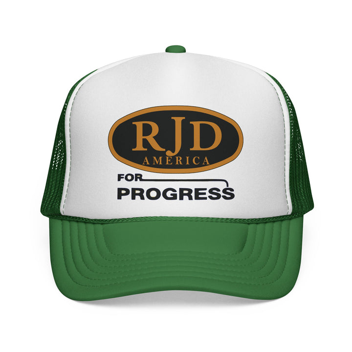 RJD America "For Progress" Trucker Cap — Mesh Snapback