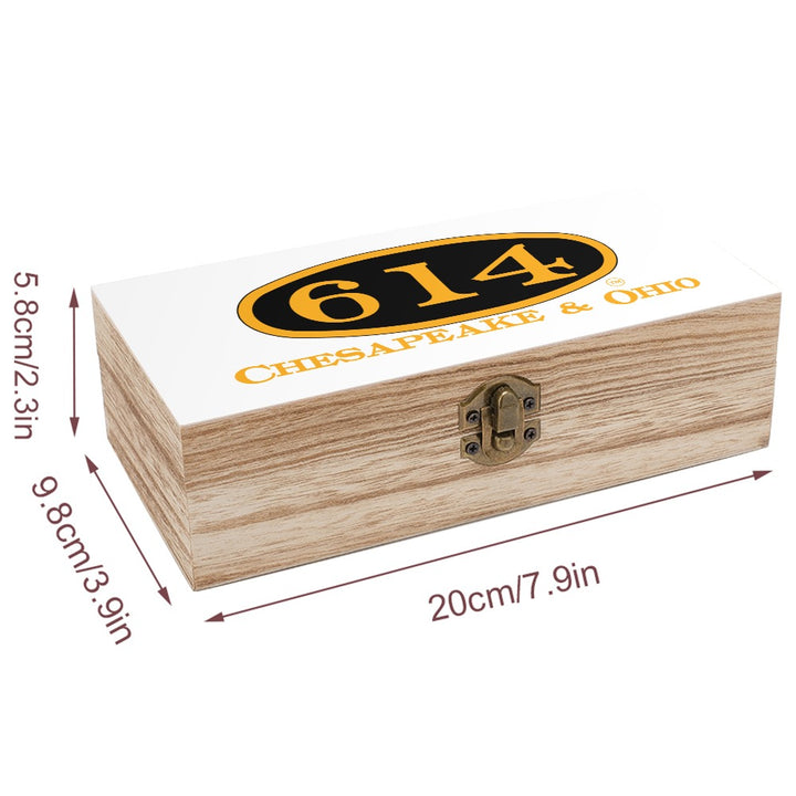 C&O 614 Wooden Keepsake Storage Box | Paulownia Wood