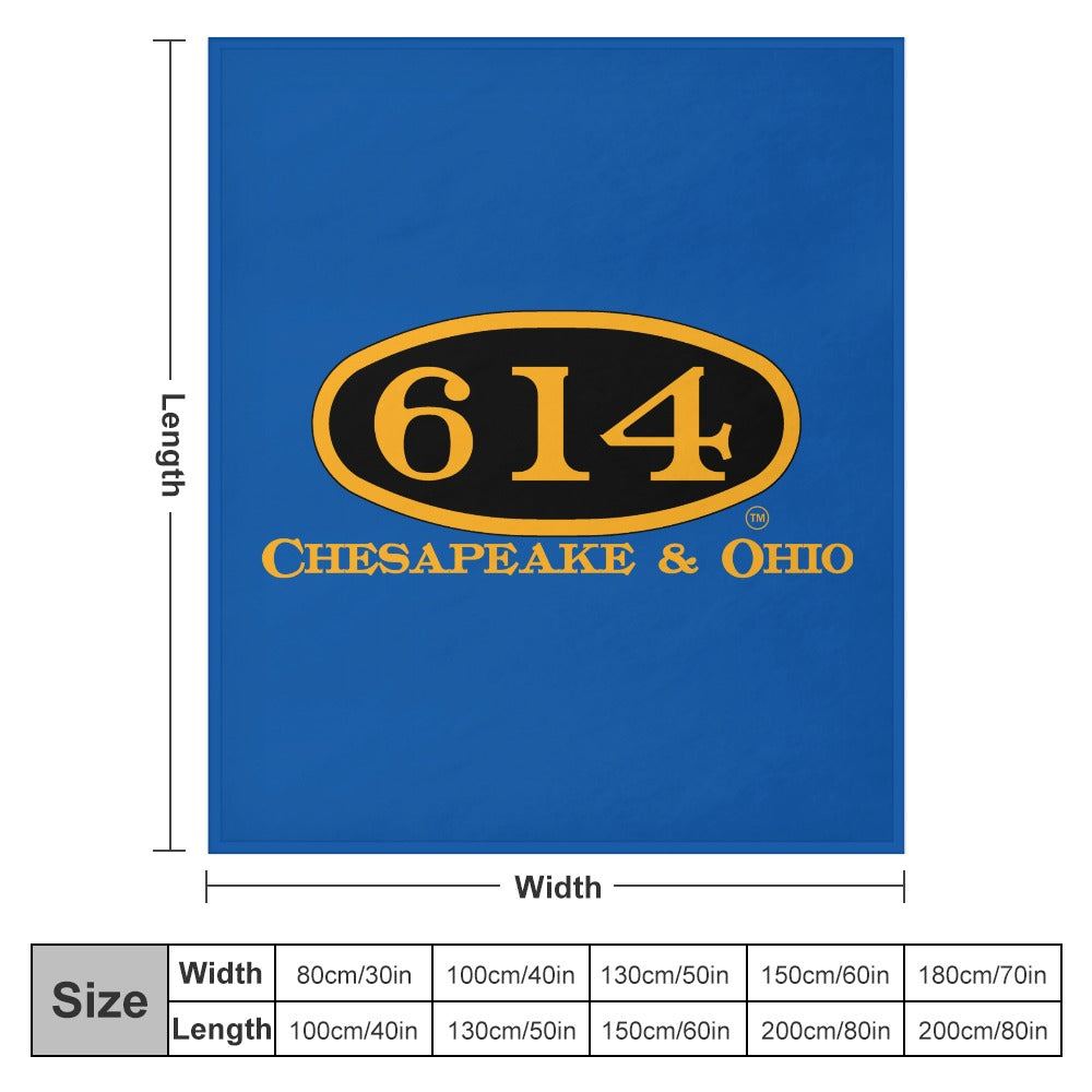 C&O 614 Flannel Blanket | 70 × 80 in