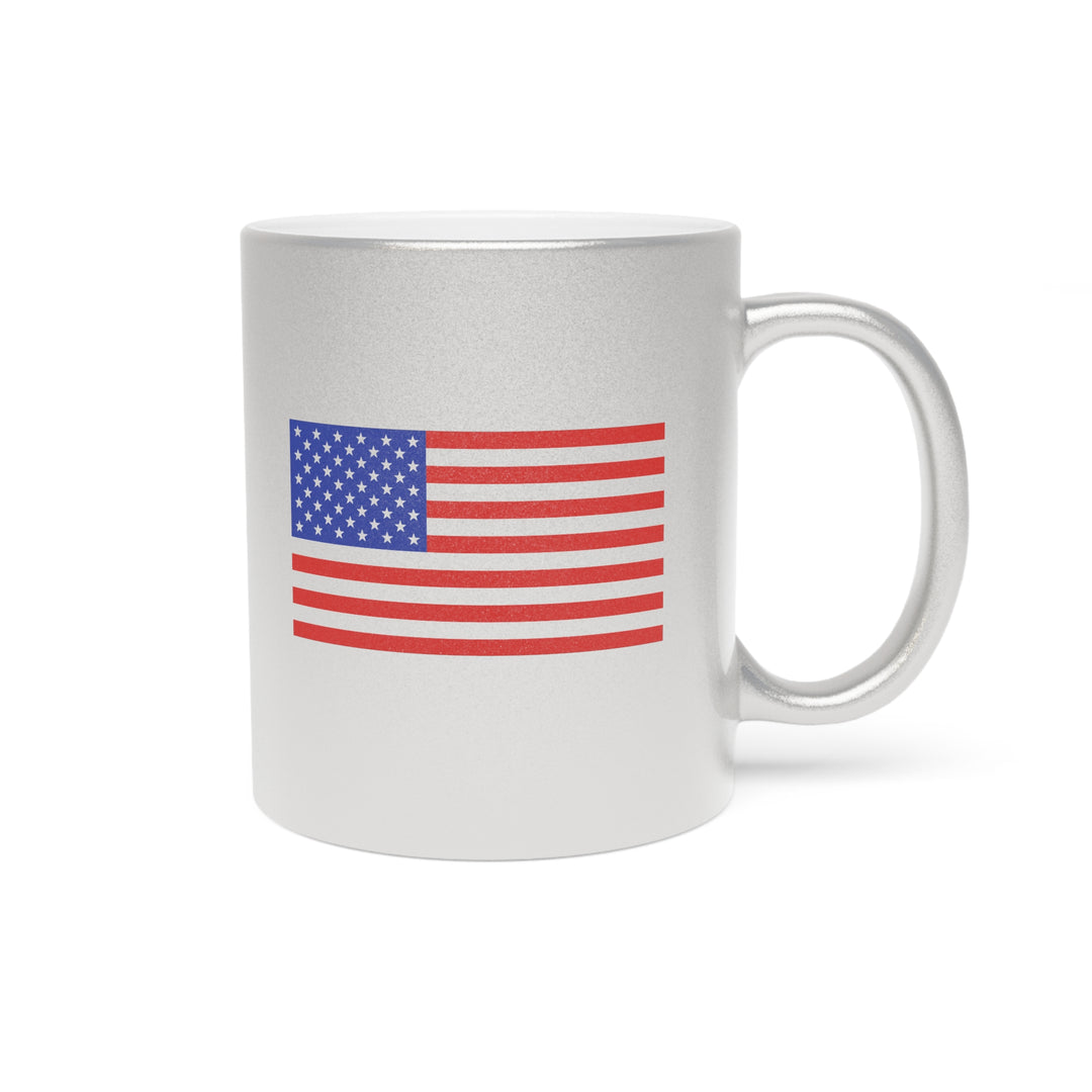 C&O 614 Metallic Mug — Silver/Gold Coffee Cup
