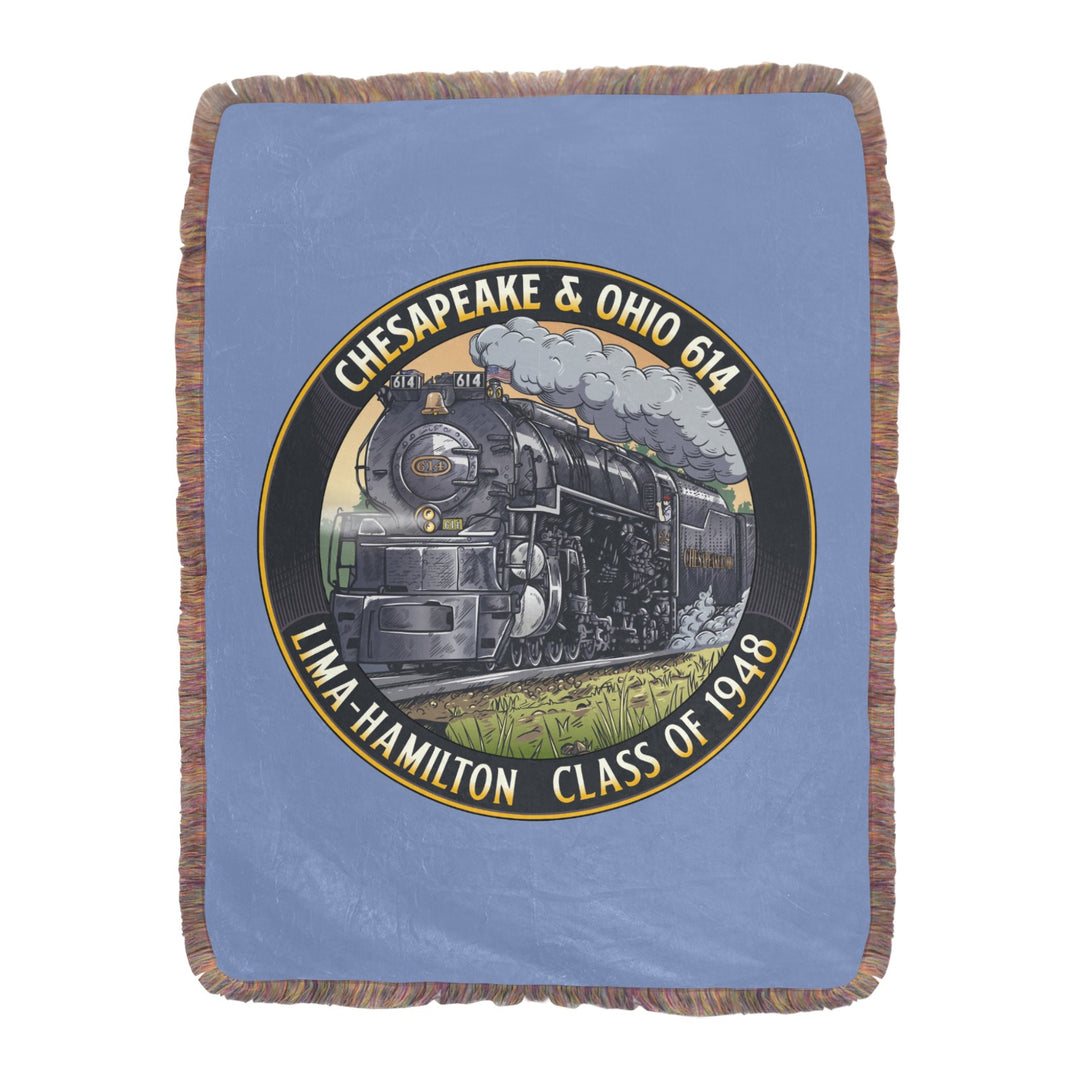 C&O 614 Class of 1948 Fringe Blanket | 60 × 80 in