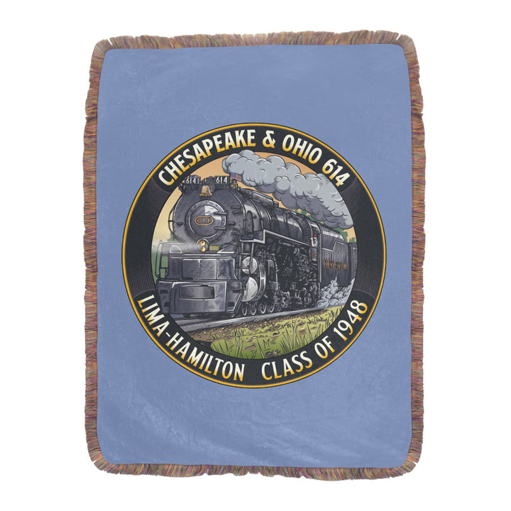 C&O 614 Class of 1948 Fringe Blanket | 60 × 80 in