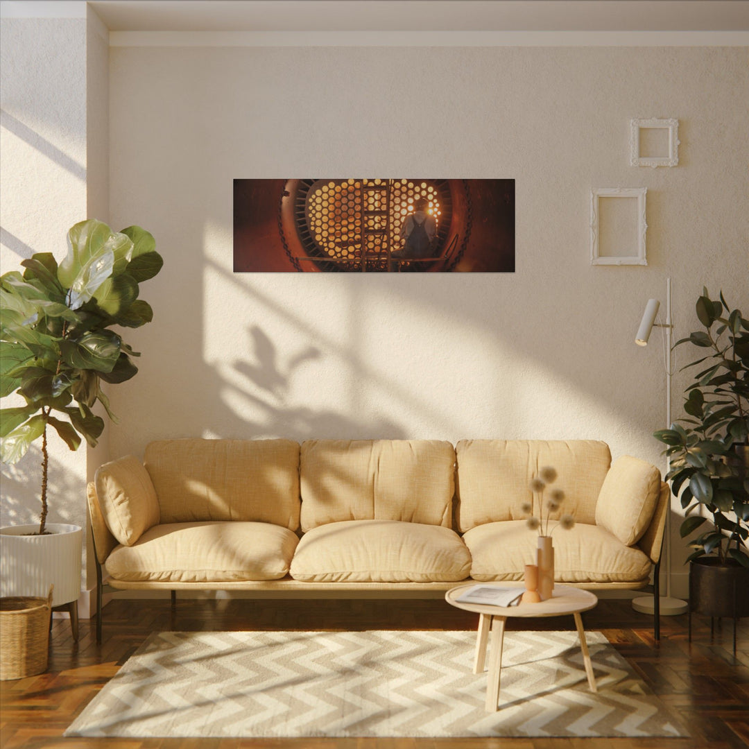 C&O 614 Firebox Canvas Wall Art