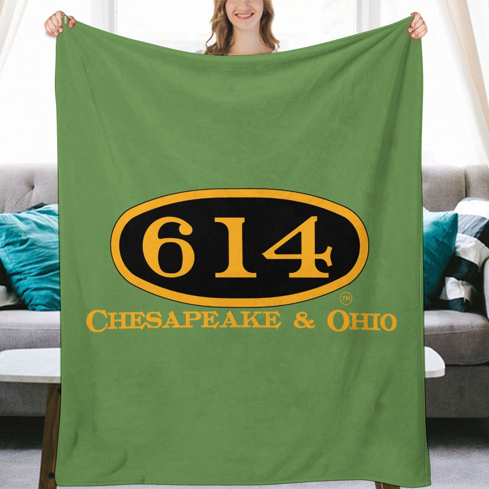 C&O 614 Flannel Blanket | 70 × 80 in