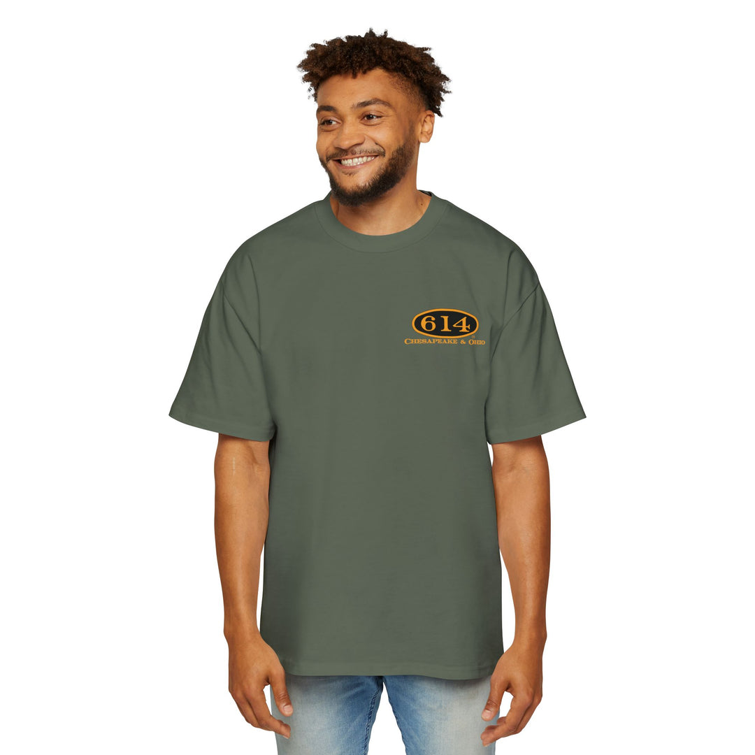 614 "Thoroughbred of The Rails" Men's Heavy Oversized Tee