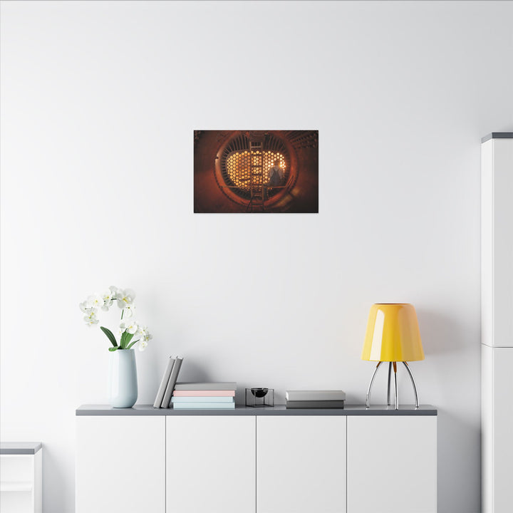 C&O 614 Firebox Canvas Wall Art