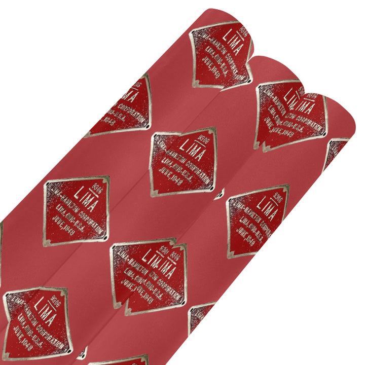 C&O 614 Builder's Plate Gift Wrapping Paper, 3-Roll Set