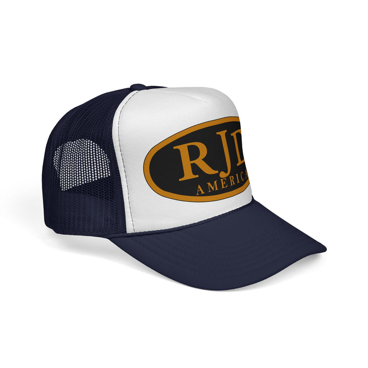 RJD America Retro Oval Logo Mesh Trucker Cap
