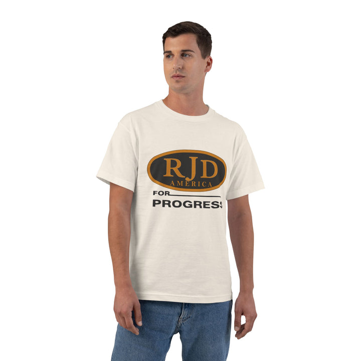 "RJD For Progress' T-Shirt - WHITE / NATURAL