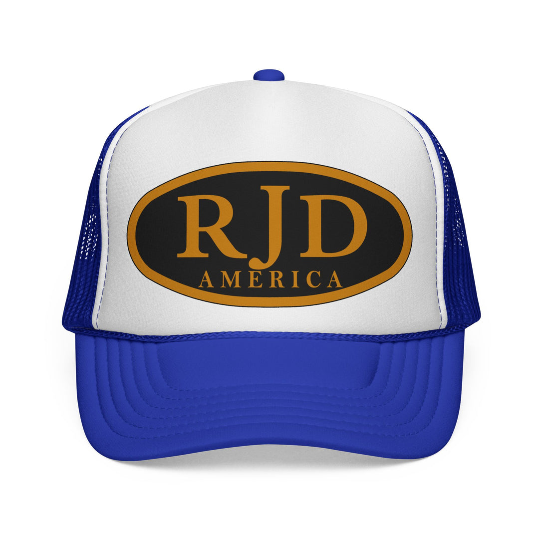 RJD America Retro Oval Logo Mesh Trucker Cap