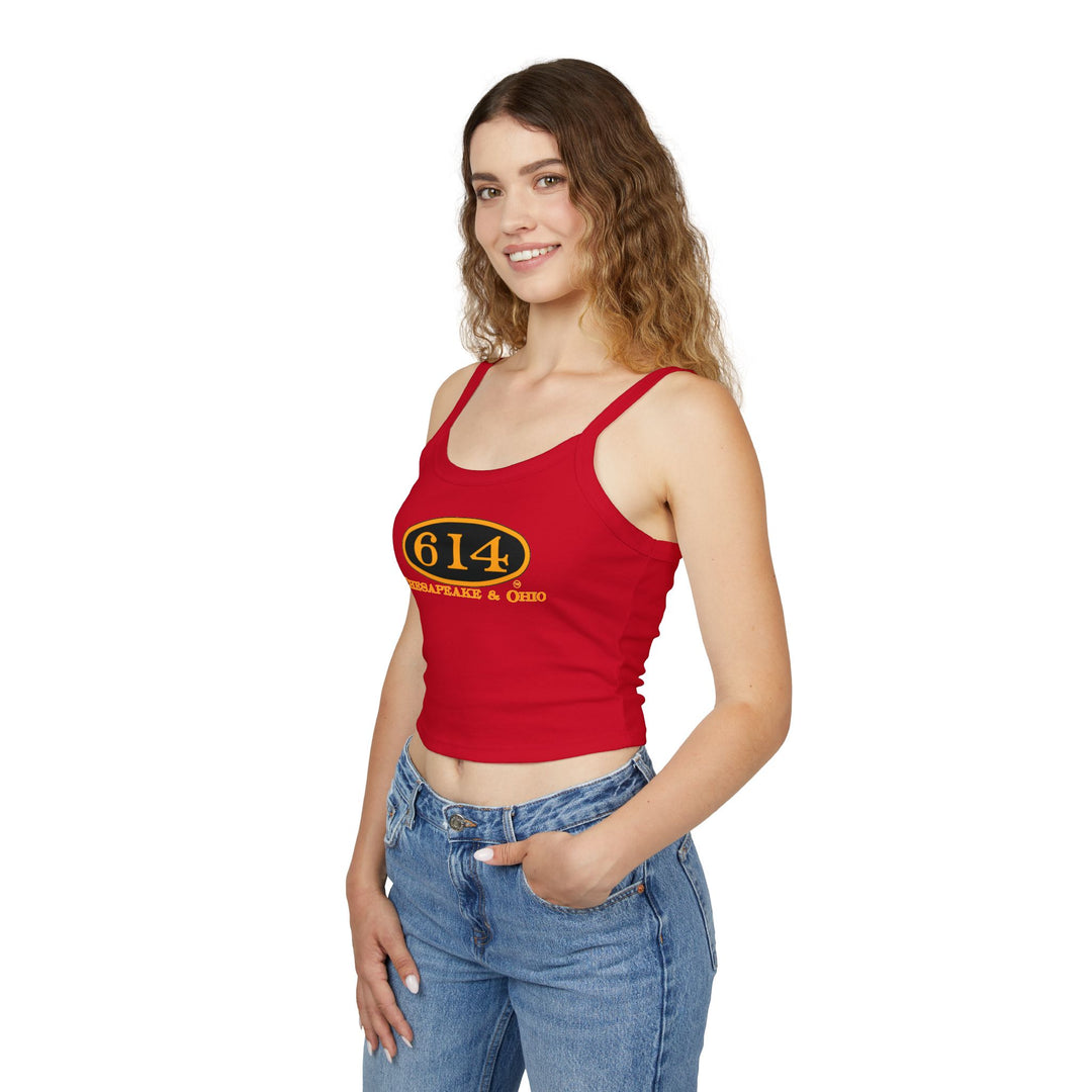 614 Number Plate Women's Spaghetti Strap Tank Top