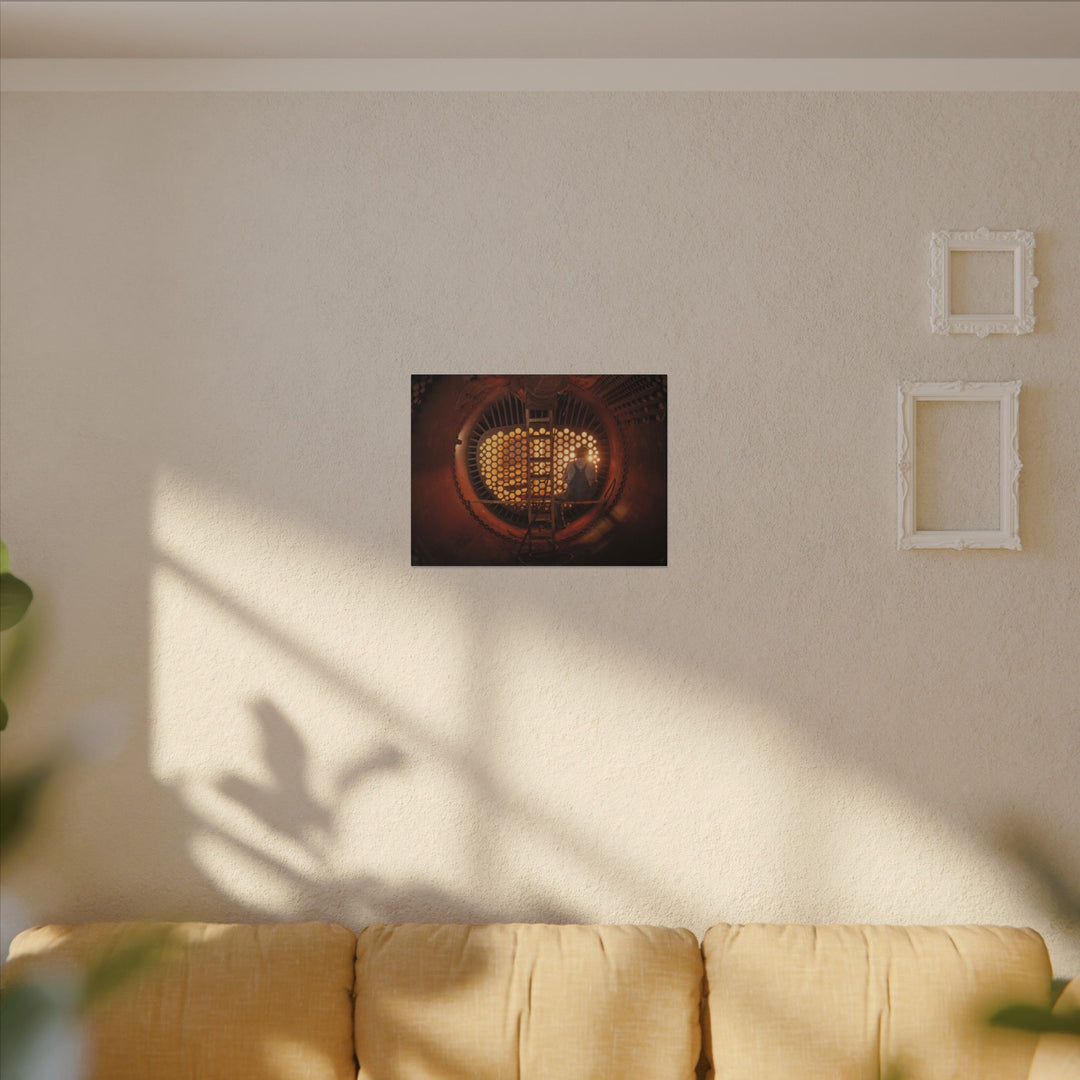 C&O 614 Firebox Canvas Wall Art