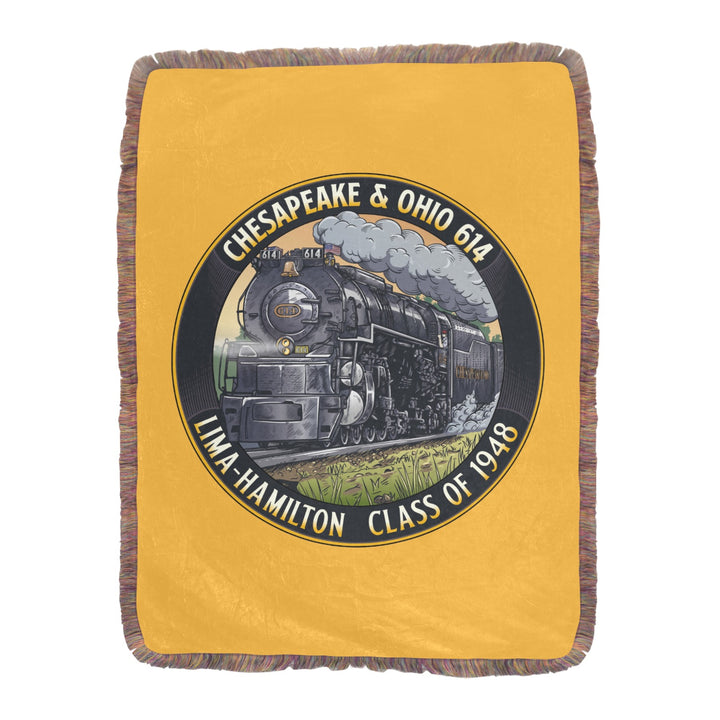 C&O 614 Class of 1948 Fringe Blanket | 60 × 80 in